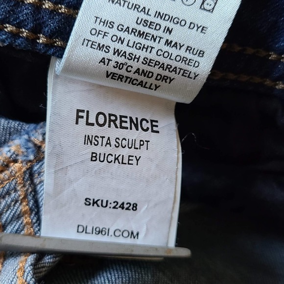 DL1961 Florence Instasculpt Buckley Distressed Skinny Jeans 2428 Women's Size 25 - Picture 16 of 16